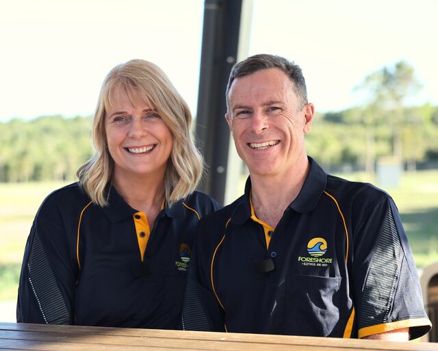 Darren and Cathy from Foreshore Electrical and Data